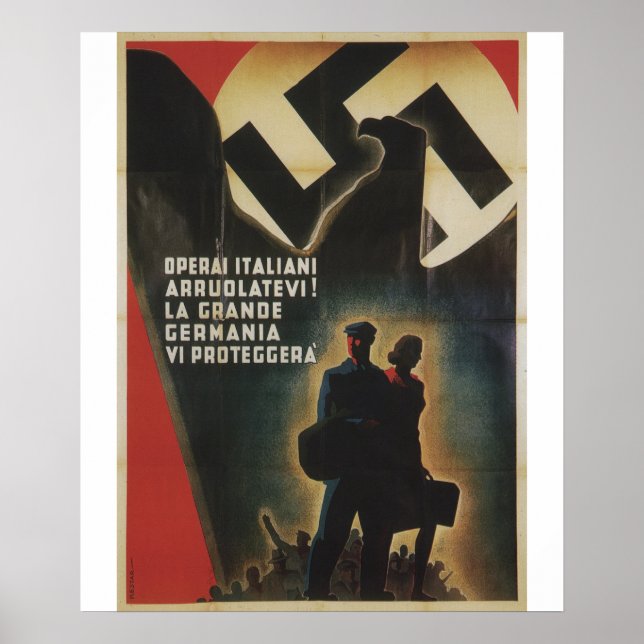 Póster Poster de propaganda de Italia (Frente)