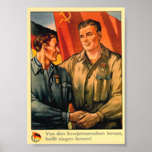 Póster POSTER de propaganda de la era del desarme, desmov