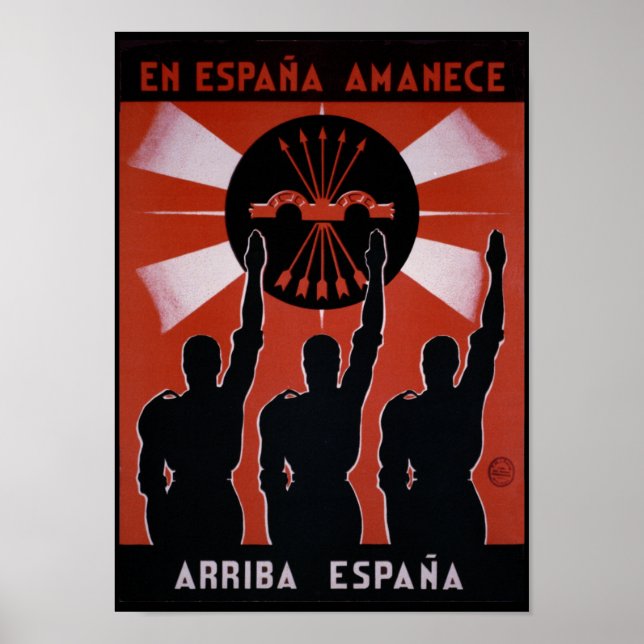 Póster Poster de propaganda de la guerra civil española - (Frente)