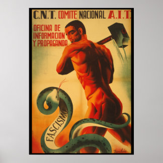 PÓSTER POSTER DE PROPAGANDA DE LA GUERRA CIVIL ESPAÑOLA C
