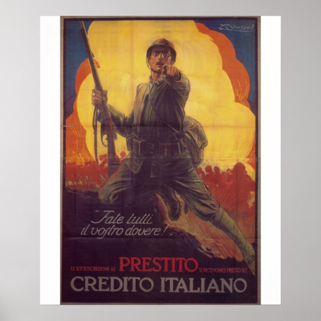 Póster Poster de propaganda de servicio completo (Frente)