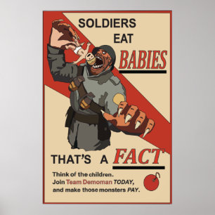 Póster Poster de propaganda ruso falso de la Primera Guer