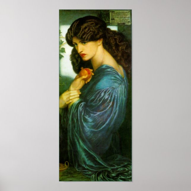 Póster Poster de proserpinas por Dante Gabriel Rossetti (Frente)