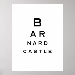 Póster Poster de pruebas oculares Barnard Castle