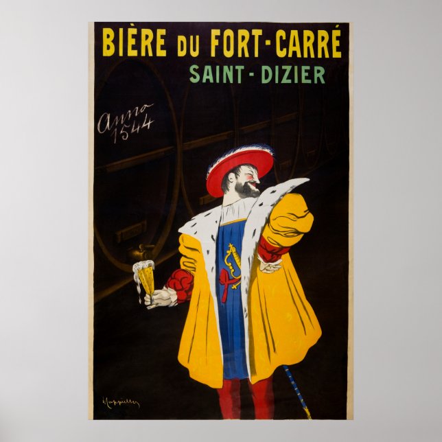 Póster Poster de publicidad de alcohol de época (Frente)