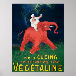 Póster Poster de publicidad de alimentos de época