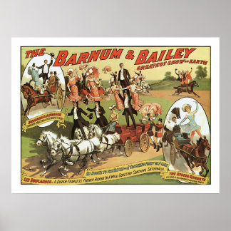 Póster Poster de publicidad de barnum & Bailey Trick Ride