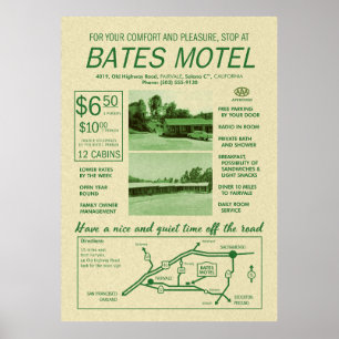 Póster Poster de publicidad de Bates Motel