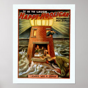 Póster Poster de publicidad de comedia de época