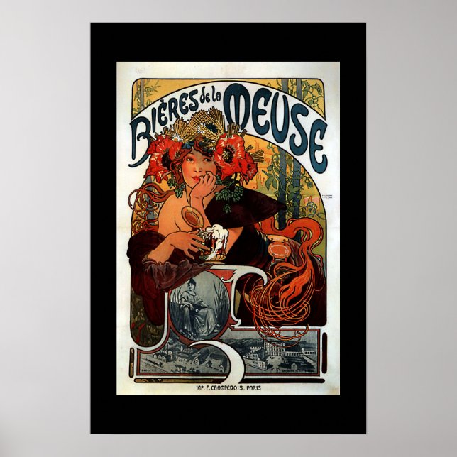 Póster Poster de publicidad de época París (Frente)