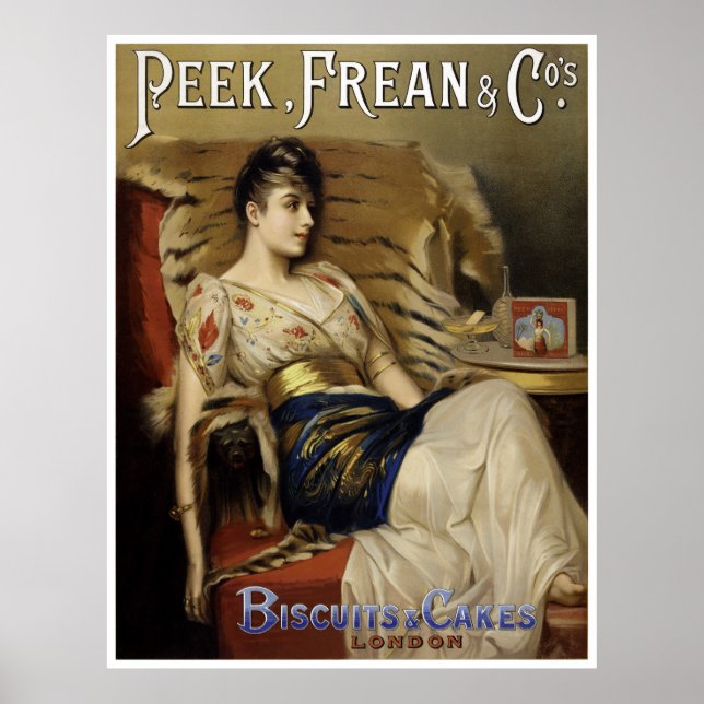 Póster Poster de publicidad de época peek Frean restaurad (Frente)