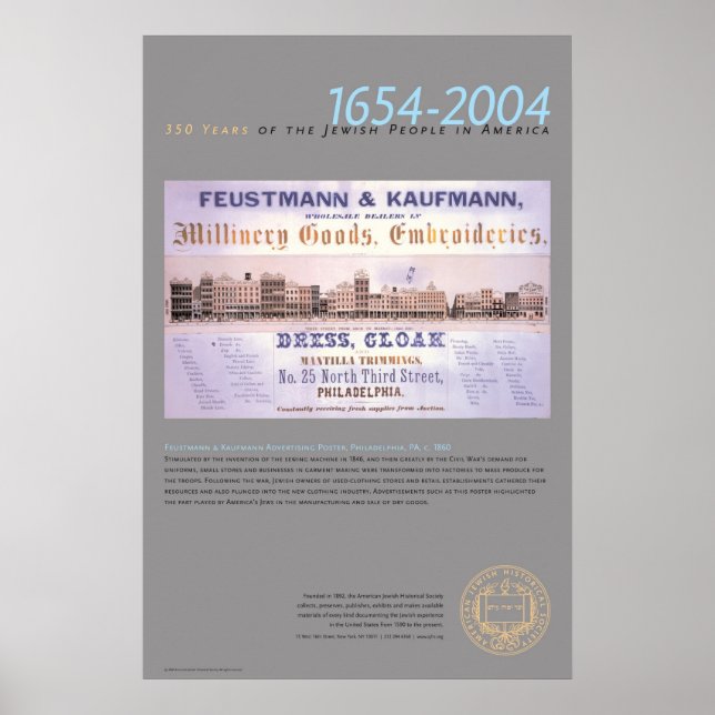 Póster Poster de publicidad de Feustmann y Kaufmann (Frente)