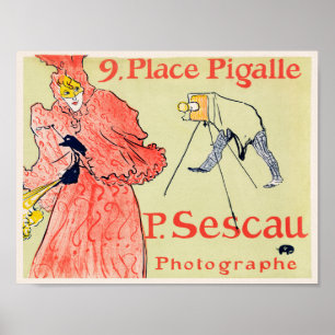 Póster Poster de publicidad de fotografía de época
