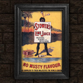 Póster Poster de publicidad de jugo de limón de 1903