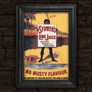 Póster Poster de publicidad de jugo de limón de 1903