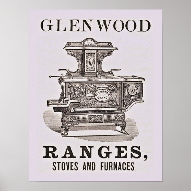 Póster Poster de publicidad de la Antique Stove (Frente)