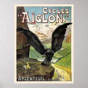 Póster Poster de publicidad de la época del Aiglon en bic