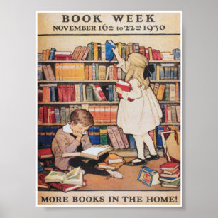Póster Poster de publicidad de la Semana del Libro