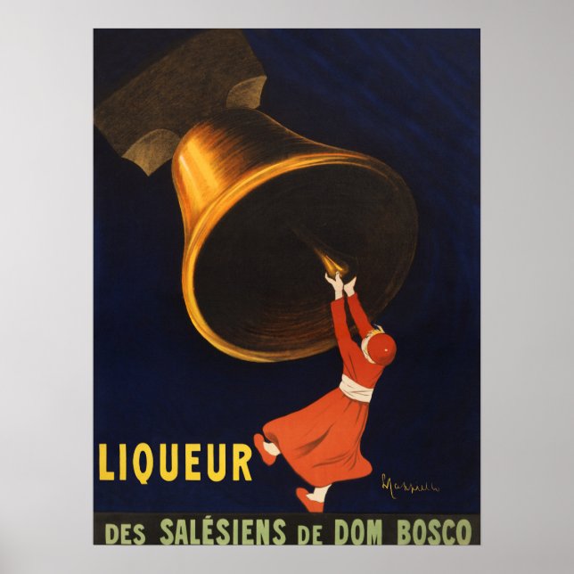 Póster Poster de publicidad de licor de época (Frente)