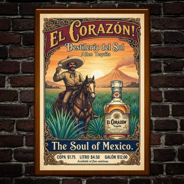 Póster Poster de publicidad de Tequila Vintage (Subido por el creador)