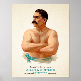 Póster Poster de publicidad de Vintage John L. Sullivan
