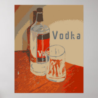 Póster Poster de publicidad de Vodka