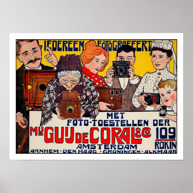 Póster Poster de publicidad en oficina - Cámaras 1901 (Frente)