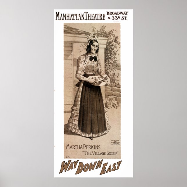 Póster Poster de publicidad teatral (Frente)