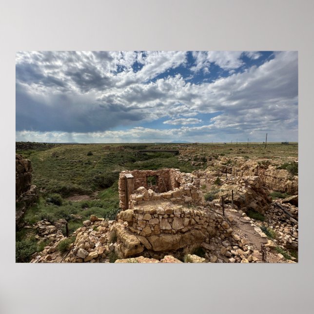 Póster Poster de pueblo pionero @3dudes1life (Frente)