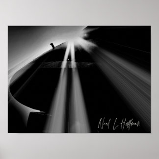 Póster POSTER de puesta de sol SAAB 340