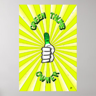 Póster Poster de pulgar verde (jardinería)
