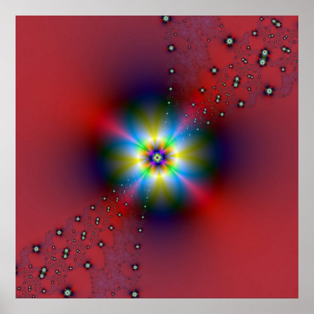 Póster Poster de pulverización floral (Frente)