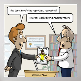 Póster Poster de puntaje de informe de calificación conta