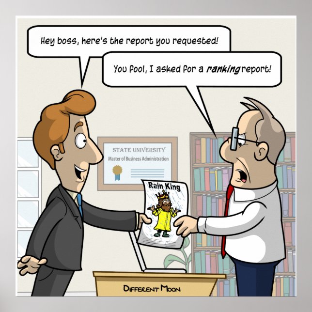 Póster Poster de puntaje de informe de calificación conta (Frente)