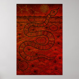 Póster Poster de Punto Aborigen Serpent