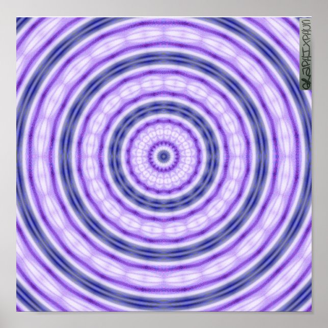 Póster Poster De Púrpura Swirl (Frente)