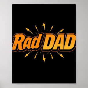 Póster Poster de Rad Dad - Regalo del Día del Padre de Gu
