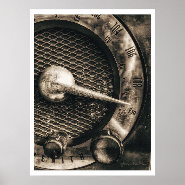 Póster Poster de radio de época (Frente)