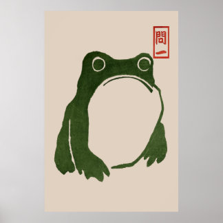 Póster Poster de rana Matsumoto Hoji de Japón