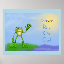 Póster Poster de rana ondulante