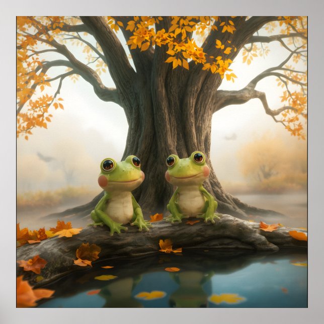 Póster Poster de Ranas Caídas (Frente)