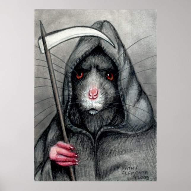 Póster Poster de Rat de Beware Grim Reaper (Frente)