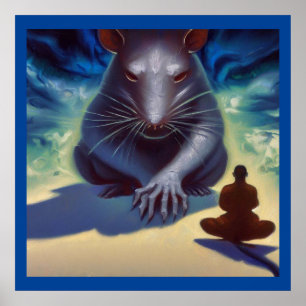 Póster Poster de rata 3 para animales espirituales
