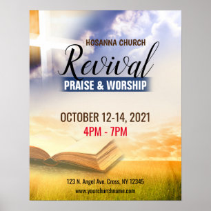 Póster Poster de Reactivación del Servicio de Culto de la