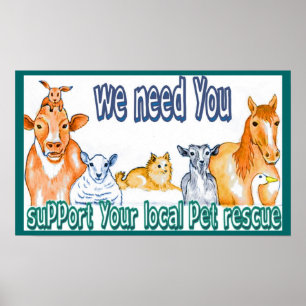 Póster Poster de Reanudación Animal