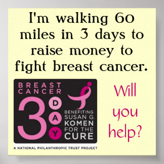 Póster poster de recaudación de fondos de 3 días