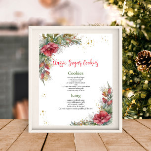 Póster Poster de recetas de navidades