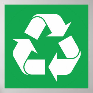 Póster Poster de reciclaje