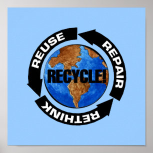 Póster Poster de reciclaje