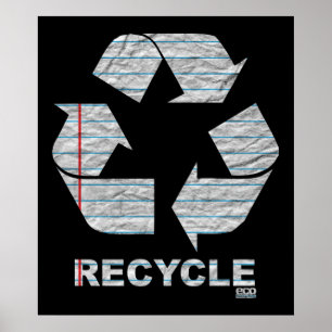 Póster Poster de reciclaje de portátiles